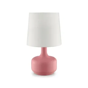 Furniture of America L9819PK Farah - Matte Table Lamp - Pink
