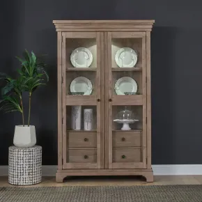 Liberty Furniture 928-CH4878 Haven Hills - Display Cabinet - Camel Beige