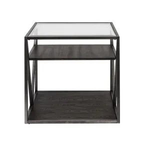 Liberty Furniture 37-OT1020 Liberty Furniture 37-OT1020 Arista - End Table - Cobblestone Brown / Gray Dusty