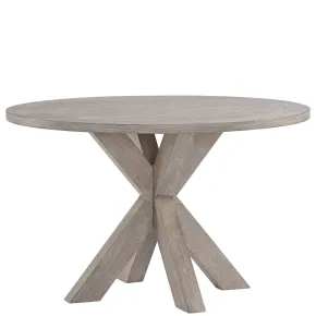 Riverside Furniture 79252 Bennett - Round Dining Table - Frosted Gray