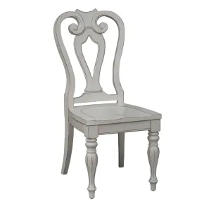 Liberty Furniture 244-C2500S Magnolia Manor - Splat Back Side Chair - Antique White