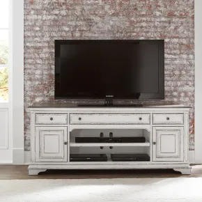 Liberty Furniture 244-TV70 Magnolia Manor - Entertainment TV Stand - Antique White