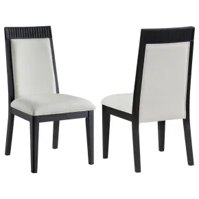 Coaster Fine Furniture 108233 Brookmead - Dining Side Chair (Set of 2) - Ivory / Black