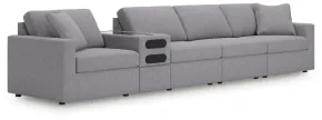 Ashley Furniture 92104S61 Ashley Furniture 92104S61 Modmax - 5-Piece Sectional With Audio Console - Granite
