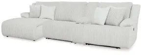 Ashley Furniture 92706S12 Ashley Furniture 92706S12 Top Tier - 4-Piece Reclining Sectional With Laf Press Back Chaise - Alloy
