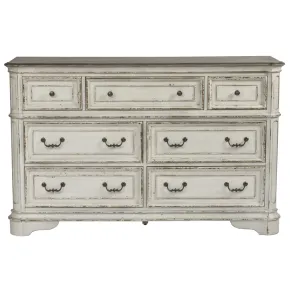 Liberty Furniture 244-BR31 Liberty Furniture 244-BR31 Magnolia Manor - 7 Drawer Dresser - Antique White
