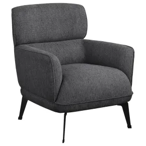 Coaster Fine Furniture 903082 Andrea - Upholstered Crecent Arm Accent Chair - Gray