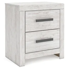 Ashley Furniture B3788-92 Cayboni - Two Drawer Night Stand - Whitewash