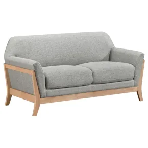 Coaster Fine Furniture 511072 Vaughn - Fabric Upholstered Flared Arm Loveseat - Gray