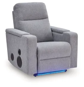 Ashley Furniture PC9930642A Pineland - Glider Power Recliner With Audio System - Pewter