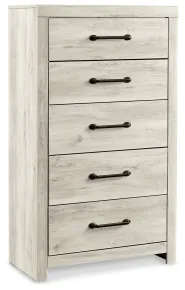 Ashley Furniture B192-46 Cambeck - Five Drawer Chest - Whitewash