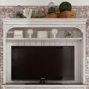 Liberty Furniture 244-EC00 Magnolia Manor - Entertainment Hutch - Antique White
