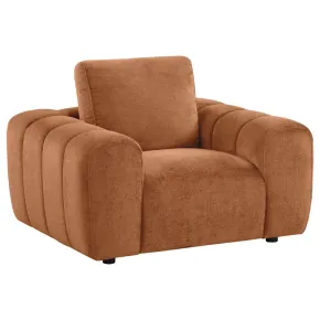 Coaster Fine Furniture 504953 Burnett - Chenille Upholstered Accent Chair - Burnt Orange