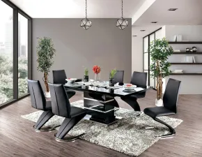 Furniture of America CM3650BK-T-TABLE Midvale - Dining Table - Black