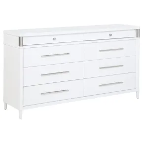 Coaster Fine Furniture 225073 Gracemont - 8-Drawer Bedroom Dresser Cabinet - White