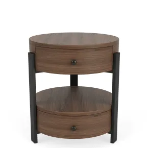 Riverside Furniture 46409 Nova - End Table - Nouveau Walnut