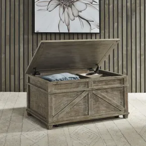 Liberty Furniture 172-OT1013 Parkland Falls - Storage Trunk - Weathered Taupe