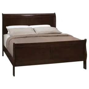 CoasterEveryday 202411KE Louis Philippe - Wood Eastern King Sleigh Bed - Cappuccino