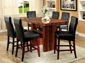 Furniture of America CM3824PT-TABLE Bonneville - Counter Height Table - Brown Cherry