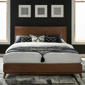 Liberty Furniture 604-BR-CPL Liberty Furniture 604-BR-CPL Century Modern - California King Platform Bed - Walnut