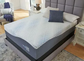 Sierra Sleep® by Ashley M50771/M98X72 Sierra Sleep® by Ashley M50771/M98X72 Millennium - 2 Pc. - Cushion Firm Gel Hybrid Twin XL Mattress, Foundation - White