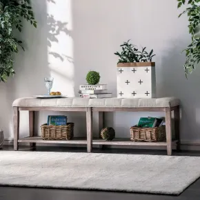Furniture of America CM-BN5666BG Tayah - Bench - Beige