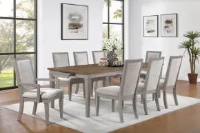 New Classic 40-D2114W-D8C New Classic 40-D2114W-D8C Mariana - Rectangle Table With 6 Chairs And 2 Arms Chairs - Creme