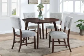 New Classic 40-5348-D4GC New Classic 40-5348-D4GC Tioga - Dining Table & 4 Chairs - Gray