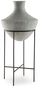 Ashley Furniture A2000748 Estonbank - Vase - 35" - Distressed Cream