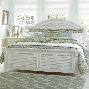 Liberty Furniture 607-BR-QPB Liberty Furniture 607-BR-QPB Summer House - Queen Panel Bed - Oyster White