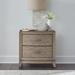 Liberty Furniture 805-BR61 Avalon - Nightstand With Charging Station - Burnished Beige
