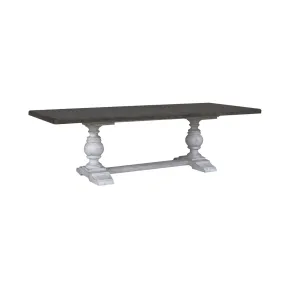 Liberty Furniture 237-DR-TRS River Place - Trestle Table - Riverstone White & Tobacco