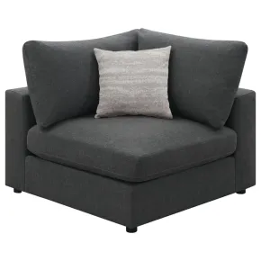 CoasterEssence 551325 Serene - Upholstered Corner - Charcoal
