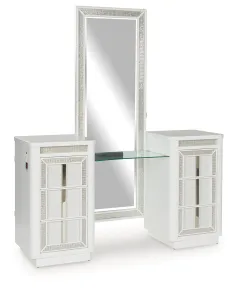 Ashley Furniture B822B7 Chalanna - Vanity With Mirror - White