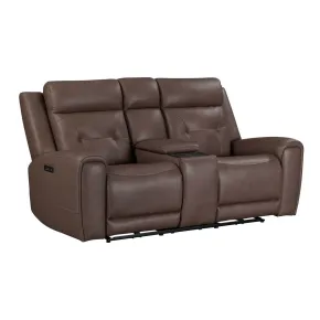 Liberty Furniture 7023SD-22P Beckham - Loveseat With Console P2 & ZG - Aline Saddle