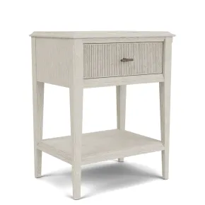 Riverside Furniture 25068 Carmella - One Drawer Accent Nightstand - Pebble Oak