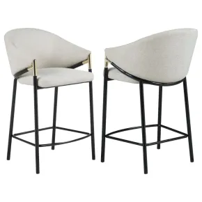 CoasterEssence 183436 Chadwick - Fabric Upholstered Counter Chair (Set of 2) - Beige