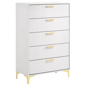 CoasterEveryday 224405 Kendall - 5-Drawer Bedroom Chest - White