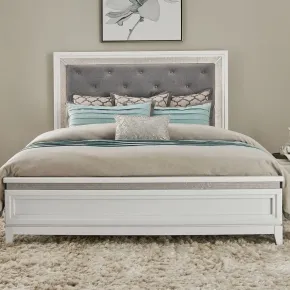 Liberty Furniture 781-BR-KUB Liberty Furniture 781-BR-KUB Reflections - King Upholstered Bed - Pearl White