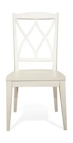 Riverside Furniture 59347 Myra - Back Side Chair (Set of 2) - Paperwhite