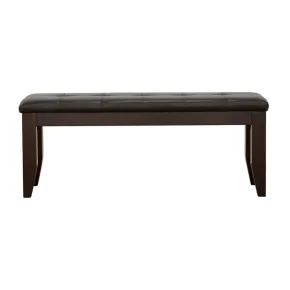 CoasterEveryday 102723 Dalila - Leatherette Upholstered Wood Dining Bench - Cappuccino