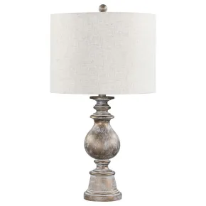 CoasterEveryday 920169 Brie - Drum Shade Urn Table Lamp - Antique Gold