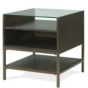 Riverside Furniture 92809 Riverside Furniture 92809 Hyde - Rectangular End Table - Dark Brown