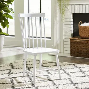 Liberty Furniture 224-C4000S-W Capeside Cottage - Spindle Back Side Chair - White (RTA)