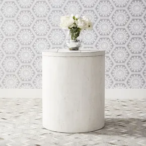 Liberty Furniture 406W-OT1021 Liberty Furniture 406W-OT1021 Modern Farmhouse - Drum End Table - White
