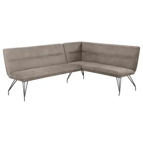 Coaster Fine Furniture 108496 Dodson - Fabric Upholstered L-Shaped Nook Dining Bench - Taupe