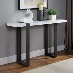 Furniture of America FOA4403S Eimear - Sofa Table - White / Black