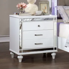 Furniture of America CM7977WH-N Brachium - Nightstand - White