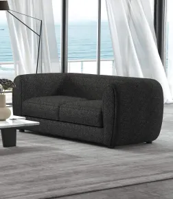 Furniture of America FM61001BK-LV Verdal - Loveseat - Black