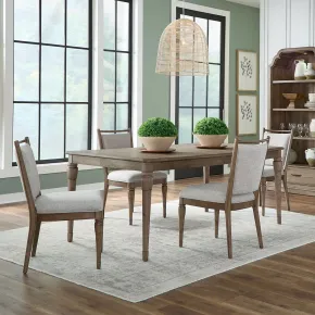 Liberty Furniture 866-DR-O5RLS Hickory Grove - Opt 5 Piece Rectangular Table Set - Heirloom Brown